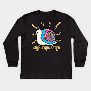 Snail relaxation Kids Long Sleeve T-Shirt